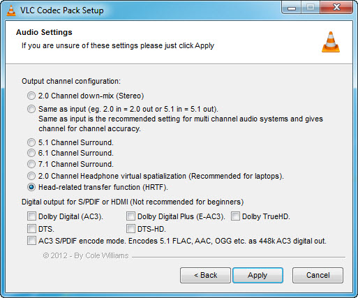 additional codecs for vlc
